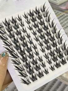 80 sợi lông mi mềm mại tự nhiên dành cho người mới bắt đầu, lông mi mắt chó + lông mi cong hình cô gái dễ thương, lông mi hoạt hình mềm mại, phân đoạn cong chữ C (Bao bì ngẫu nhiên) Cụm lông mi, Cụm lông mi, Lông mi riêng lẻ, Lông mi, Lông mi giả - C - Xem 5