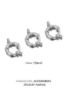 Verstelbare roestvrijstalen karabijnhaken, 10-18 mm ronde veersluiting, veelzijdige hangerconnectoren voor doe-het-zelf kettingen, armbanden, enkelbandjes, ook draagbaar als modieuze sieradenonderdelen, verguld, waterbestendig