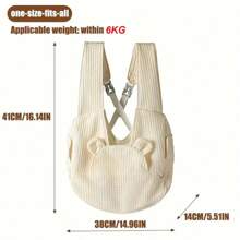 Dog Backpack - White - View 5