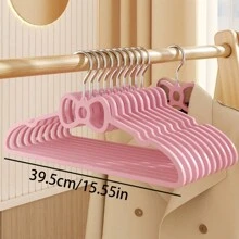 10pcs Girly Pink Butterfly Shaped Plastic Hangers, Creative Student Dorm Clothes Drying Rack, Cute Anti-Slip Clothes Rack,Spring,Minimalist,Summer Tops