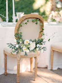 2Pcs Artificial Peony Flower Swag, Wedding Arch Floral Garland With Eucalyptus Leaves Silk Floral Swag For Wall Home Entryway Outdoor Ceremony Party Reception Entrance Welcome Easel Door Decor - White - View 6