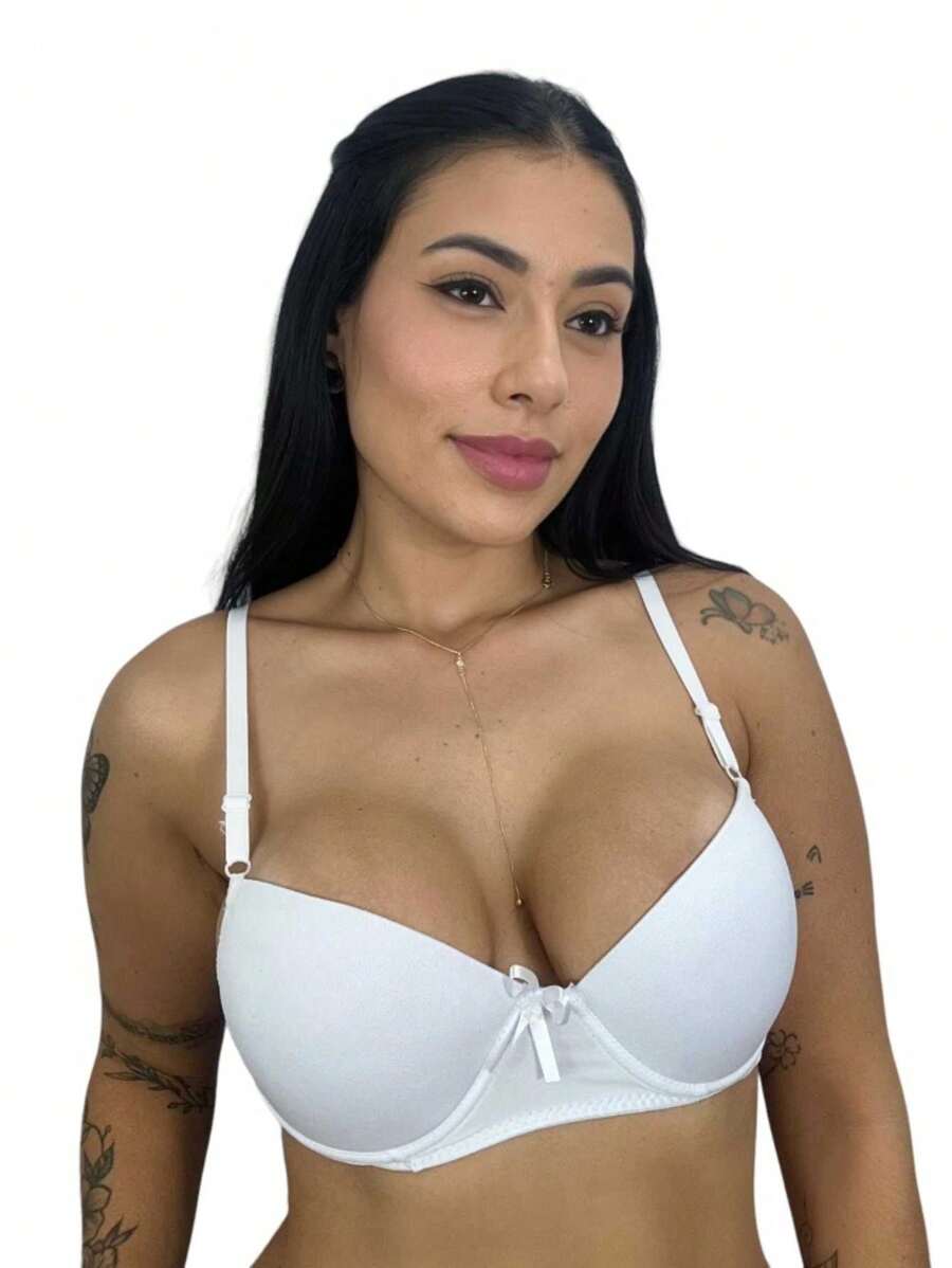 Comfortable Support Bra With Cup Lingerie Friburgo Factory - 白色 - 查看 1