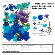 35pcs Dried Pressed Flowers For Resin Molds, Real Pressed Flowers Dry Leaves Kit For Art Crafts Resin Jewelry Making Scrapbook Supplies Card Making Soap Candle DIY Nails Decor| Valentine Day's Gift| Couple Gift| Christmas Gift Xmas Gift| Halloween Gift Decor