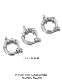 Verstelbare roestvrijstalen karabijnhaken, 10-18 mm ronde veersluiting, veelzijdige hangerconnectoren voor doe-het-zelf kettingen, armbanden, enkelbandjes, ook draagbaar als modieuze sieradenonderdelen, verguld, waterbestendig