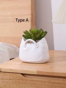 1pc Personalized Creative Handbag Planter, Resin Planter For Bedroom, Study Room, Window Display, TV Cabinet Decor, Home Decor, Resin Crafts, Desktop Decoration, Planter (Excluding Decorations)