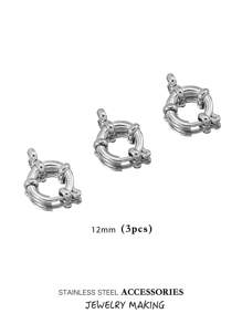 Verstelbare roestvrijstalen karabijnhaken, 10-18 mm ronde veersluiting, veelzijdige hangerconnectoren voor doe-het-zelf kettingen, armbanden, enkelbandjes, ook draagbaar als modieuze sieradenonderdelen, verguld, waterbestendig