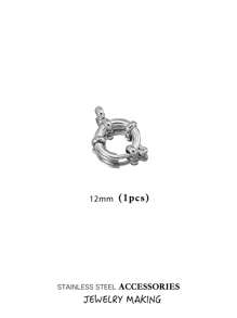 Verstelbare roestvrijstalen karabijnhaken, 10-18 mm ronde veersluiting, veelzijdige hangerconnectoren voor doe-het-zelf kettingen, armbanden, enkelbandjes, ook draagbaar als modieuze sieradenonderdelen, verguld, waterbestendig