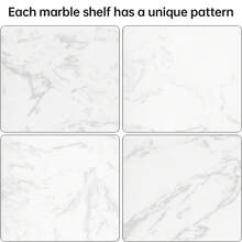 1个304不锈钢大理石纹卫生纸架，浴室壁挂式纸巾卷架带置物架 - 彩色 - 查看 7