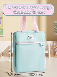 1pc Simple Design Oxford Cloth Multipurpose Tote Bag - Waterproof & Stain-Resistant Backpack With Wrist Strap, Messenger Bag And Crossbody Bag Functions, Suitable For School, Office And Outdoor