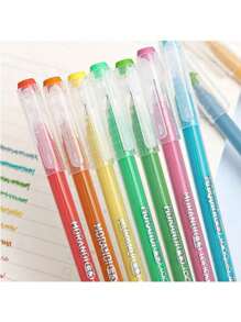 Bút Morandi nhiều màu 9 màu, Văn phòng phẩm thiết yếu cho học sinh, Bút trung tính mờ và trong suốt tối giản, Bút màu nước nhiều màu 0,5mm, Bút ký màu, Thích hợp cho văn phòng, học sinh, người lập kế hoạch, Ghi chú và Nhắc nhở đánh dấu - Màu tím Monet 9 màu - Xem 5