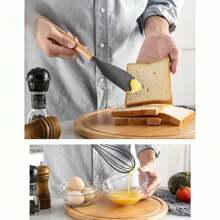 12 件硅胶厨房套装不粘厨房用具木柄铲子打蛋器烹饪用具配件