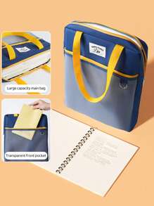 1pc Simple Design Oxford Cloth Multipurpose Tote Bag - Waterproof & Stain-Resistant Backpack With Wrist Strap, Messenger Bag And Crossbody Bag Functions, Suitable For School, Office And Outdoor