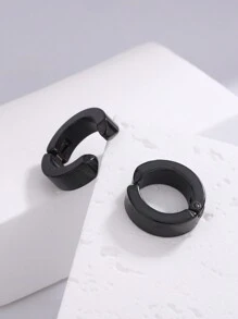 3 件/1 对 男士个性化不锈钢耳夹，无耳，耳套式，男女适用，日常佩戴