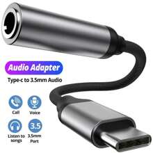 1条USB-C转3.5mm音频适配器线，兼容 17 Pro Max/17 Pro/17/Air/16/15系列 - 黑色 - 查看 2