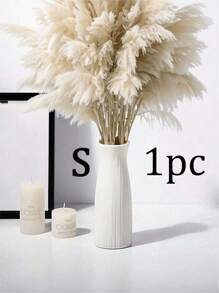 1 pieza Jarrón decorativo para interior y exterior, jarrón de flores de unicolor de plástico, macetero adecuado para flores frescas o secas, arreglo floral creativo para flores artificiales, irrompible, adecuado para jardín exterior, decoración del hogar, arreglo floral de tulipanes, flexible, excelente para jardín, sala de estar, cocina y balcón, bodas, fiestas, días festivos, regalo del Día de la Madre, decoración del hogar, jarrón, decoración central, decoración de mesa, decoración de ramas, regalo navideño