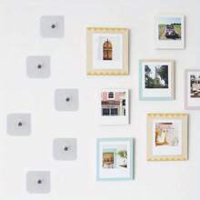 6/20pcs Strong Adhesive Wall Hooks, 1cm Exposed, Easy Installation, Waterproof, No Drilling Required, Modern Style. Suitable For Hanging Pictures, Frames, Posters, Clocks, And Artwork In Kitchen And Bathroom. Fashionable Adhesive Hooks With Waterproof And Practical Features.