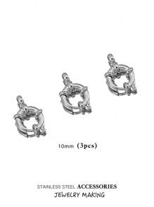 Verstelbare roestvrijstalen karabijnhaken, 10-18 mm ronde veersluiting, veelzijdige hangerconnectoren voor doe-het-zelf kettingen, armbanden, enkelbandjes, ook draagbaar als modieuze sieradenonderdelen, verguld, waterbestendig