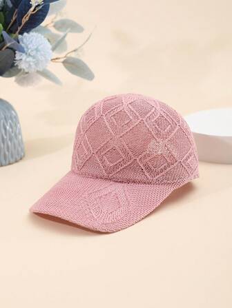 1 件镂空卡车司机棒球帽，夏季