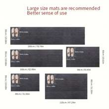 1 件卧室/客厅/阳台/走廊/楼梯地毯、家用地毯、厨房/浴室防滑垫、吸水浴室垫、办公室/商场入口门垫 - 灰色 - 查看 8