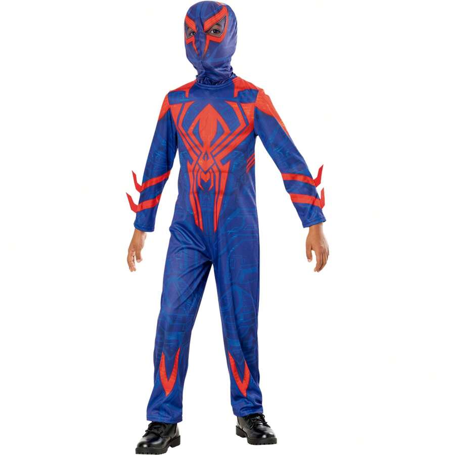 KIWI 2099 Classic Children's Costume - Officially Licensed Character Costume - Authentic Design Superhero Costume - 2099 Classic Children's Costume - Perfect For Parties And Carnival - Easy To Put On And Take Off Comfortable And Light Fabric - 彩色 - 查看 1