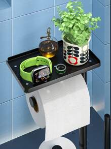 1 pieza Soporte para toallas de papel, soporte de papel de lavado independiente, soporte de papel de lavado estilo granja, estantería y soporte organizador vertical de rollo de papel industrial con tubo, soporte de papel de lavado para el baño con reserva de papel de lavado
