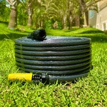 Braided Garden Hose 10 To 50m Meters Reinforced Does Not Kink - 黑色 - 查看 4