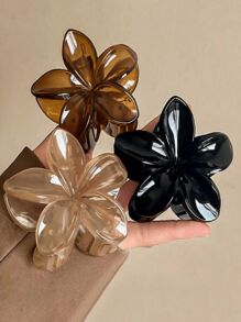 1/2pcs Tie Dye Hydrangea Claw Clip Fashion Hair Accessory For Women Accessories