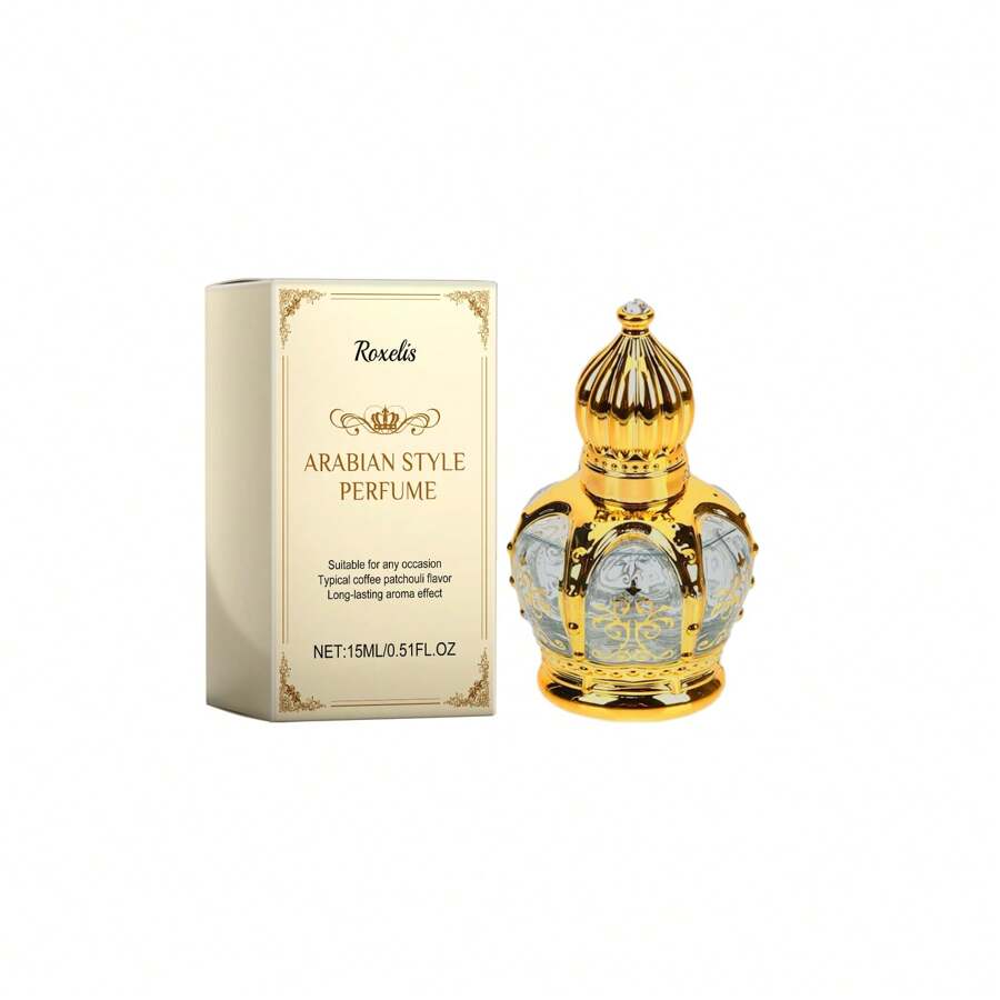 Roxelis Coffee Patchouli Style Perfume Natural Fresh Elegant Long-Lasting Fragrance Showcasing Charm Atmosphere Date Perfume - Vàng nhạt - Xem 1
