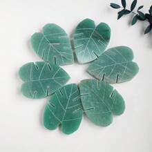 1pc Natural Crystal Leaves Sculpture Moss Agate Family Decoration Energy Health Gift DIY Pendant Gemstone - Moss Agate Leaf - View 12