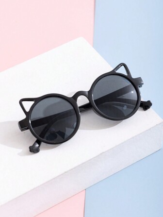 Set de 8 piezas/1 pieza de Gafas de moda con forma de osito para niños, perfectas para uso diario. Gafas de moda con formas de ositos y flores para niños, aptas para uso diario con estuche para gafas