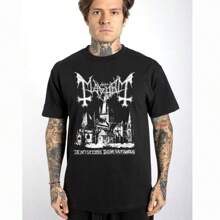 Mayhem T-Shirt - De Mysteriis Dom Sathanas 100% Cotton - màu đen - Xem 1
