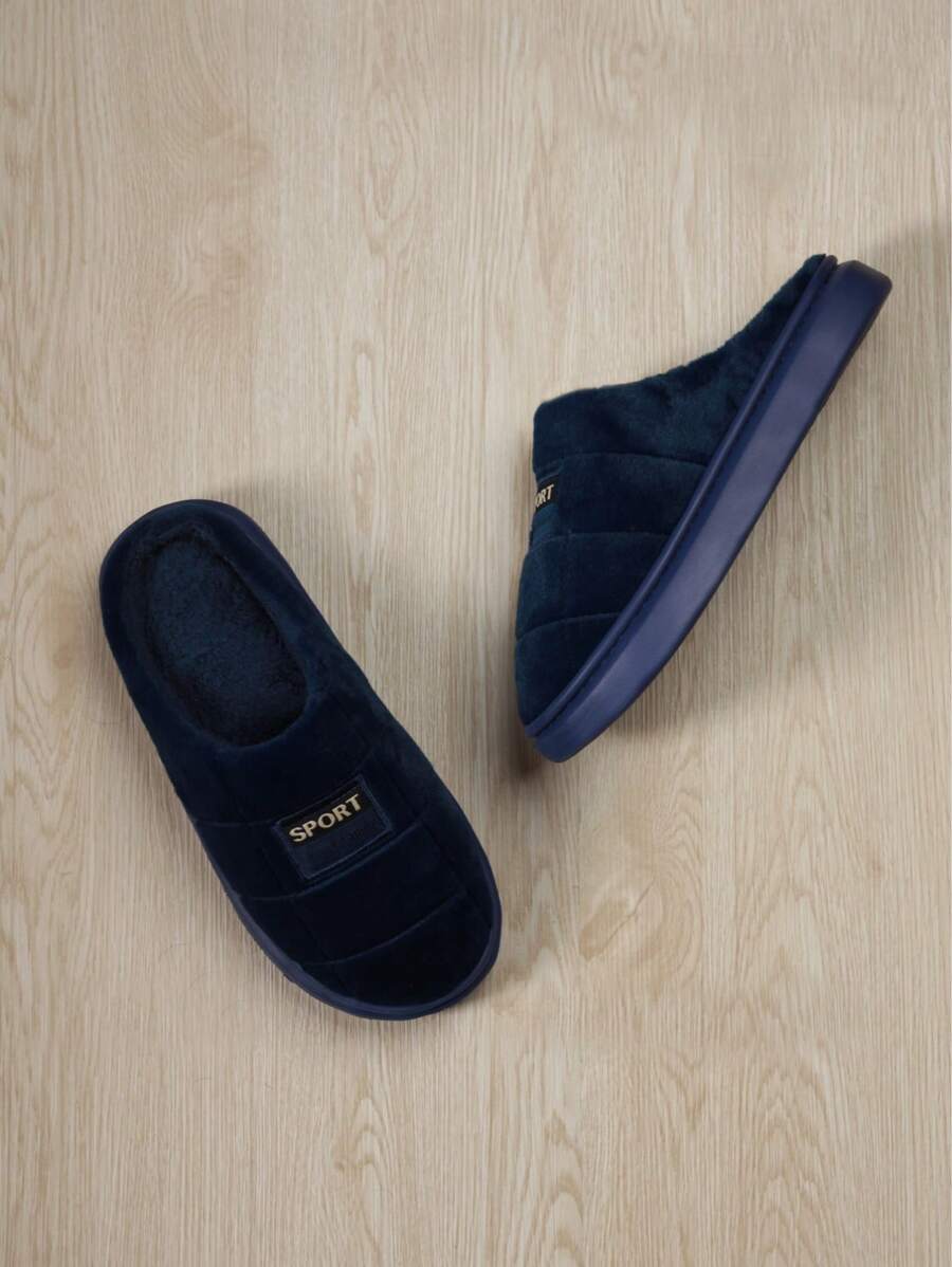 Pantufla de caballero, muy cómodas y calientitas - Negro - Ver 1