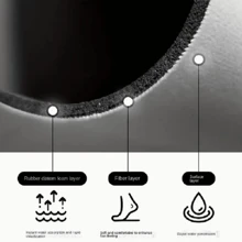 1pc Vintage Brick Pattern Coffee Machine Mat - Heat Resistant, Absorbent Kitchen Counter Drying Pad With Geometric Design, Made Of Diatomaceous Earth, Suitable For Tableware, Cups And Espresso Machines, Kitchen Counter Coffee Mat - Black and White - View 6