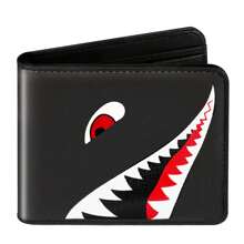 Portfel dla nastolatków, fajny, zabawny, męski, krótki portfel, klips do pieniędzy, poziomy portfel ze skóry syntetycznej, portmonetka na monety, karta kredytowa, uchwyt na gotówkę, czarny, blokujący, uroczy, estetyczny portfel kawaii z kieszonką na monety, okienkiem na dowód osobisty dla nastoletnich chłopców, mężczyzn, nastolatków, odpowiedni dla nastolatków, letnich, codziennych, na zewnątrz, sportowych lub wakacyjnych, podróżnych lub na ukończenie szkoły, prezentów lub prezentów urodzinowych, dodatków do sukienek, formalnych/biznesowych, formalnych pomysłów na walentynki