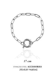 Verstelbare roestvrijstalen karabijnhaken, 10-18 mm ronde veersluiting, veelzijdige hangerconnectoren voor doe-het-zelf kettingen, armbanden, enkelbandjes, ook draagbaar als modieuze sieradenonderdelen, verguld, waterbestendig