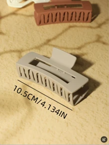 10 Stücke/6 Stücke 11 cm/4,33 Zoll große, leichte quadratische Kunststoff-Haarclips, modisches, vielseitiges Design, hochwertig, eleganter, simpler Stil, einfarbige Haarkrallen, Haaraccessoires geeignet für Alltag, Ausgehen, Lässig, Party, Pendeln, Urlaub, Duschkopf, Gesichtswäsche, Baden, Make-up, passend zu Kleidung und Accessoires, Kopfbedeckungen, Accessoires, Haarclips, Haarspangen, Haarklammern, Haarklemmen