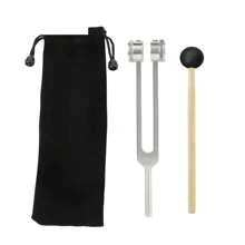 128HZ Tuning Fork For DNA Repair Healing Nervous System Testing Tuning Fork Health Care Keep Body,Mind And Spirit In Perfect Har - Silver - View 1