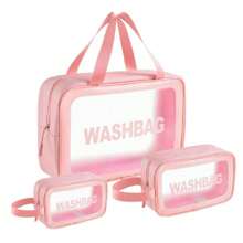 Festa Junina Kit 3 Necessaire Maquiagem Transparente WashBag A Prova De Água 332