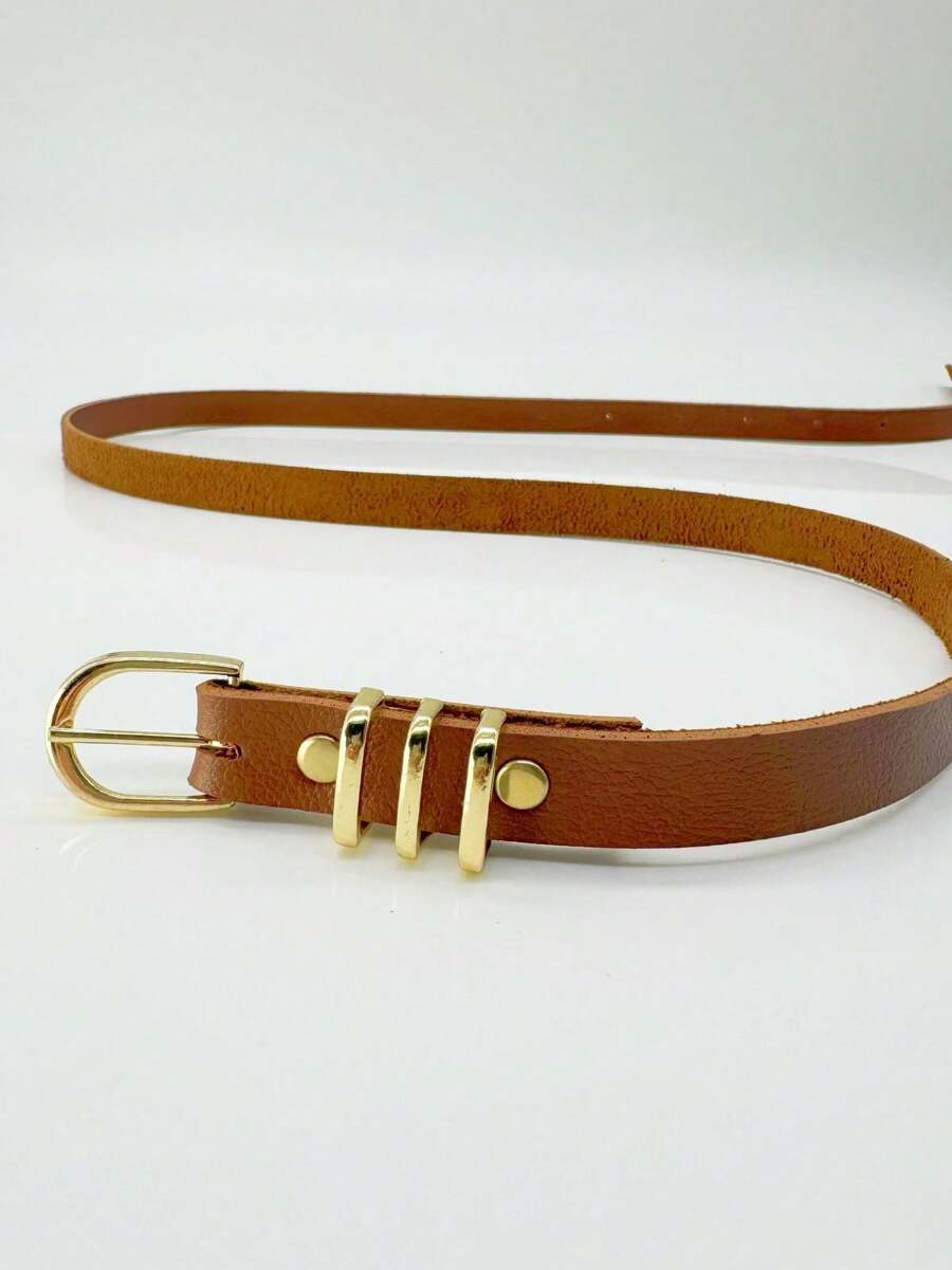Women Belts - 駝色 - 查看 1