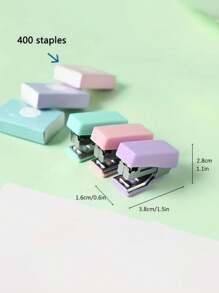 1 Mini Stapler, Mini School Supplies Kit, Mini Office Supplies Kit, Including Mini Staplers, 400pcs Staples