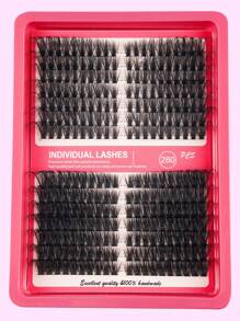 280PCS Dramatic D-Curl 8-16MM30D/40D/60D/80D/100D Mix DIY Lash Extension Kit Set DIY Bottom Lashes Eyelashes Book Big Volume Soft Individual Cluster Lashes Create A Fluffy Natural Wispy Y2k Butterfly Elements Pink Base Card Look At Home Long Lasting