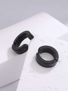 3 件/1 对 男士个性化不锈钢耳夹，无耳，耳套式，男女适用，日常佩戴