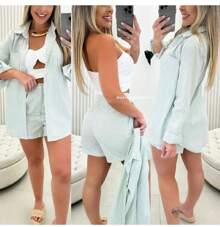 Striped Set, - màu xanh lá - Xem 2