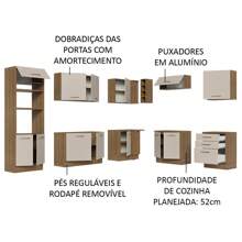 Complete Modular Corner Kitchen Madesa 479cm Agata 01 - Brown and Cream - View 4