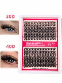 280PCS Dramatic D-Curl 8-16MM30D/40D/60D/80D/100D Mix DIY Lash Extension Kit Set DIY Bottom Lashes Eyelashes Book Big Volume Soft Individual Cluster Lashes Create A Fluffy Natural Wispy Y2k Butterfly Elements Pink Base Card Look At Home Long Lasting