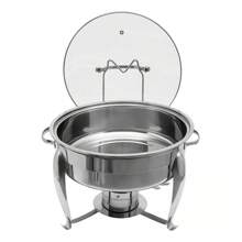 YIYIBYUS 6L Stainless Steel Chafing Dish Buffet Warmer Buffet Server Warmer Pan Chafing Dish
