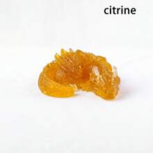 1 pieza Estatua de piedra de cristal natural Wolong, figura decorativa de dragón de Reiki, amuleto de Feng Shui para decoración del hogar y la oficina
