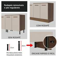 Madesa Complete Modular Kitchen 350cm Agata 01 Brown/Cream - Brown and Cream - View 9