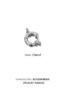 Verstelbare roestvrijstalen karabijnhaken, 10-18 mm ronde veersluiting, veelzijdige hangerconnectoren voor doe-het-zelf kettingen, armbanden, enkelbandjes, ook draagbaar als modieuze sieradenonderdelen, verguld, waterbestendig