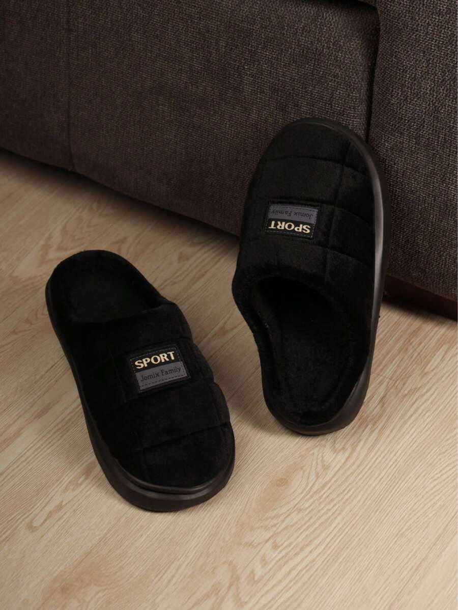 Pantufla de caballero, muy cómodas y calientitas - Negro - Ver 1
